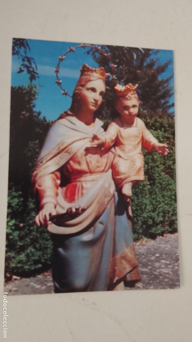Cartes Postales: ESTAMPA RELIGIOSA CON IMAGEN DE LA VIRGEN MARIA AUXILIADORA .