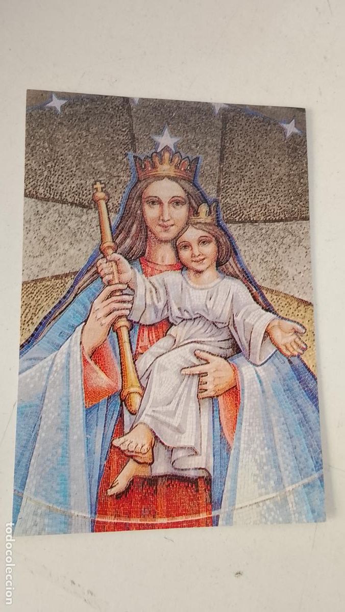 Postales: ESTAMPA RELIGIOSA CON IMAGEN DE LA VIRGEN MARIA AUXILIADORA .