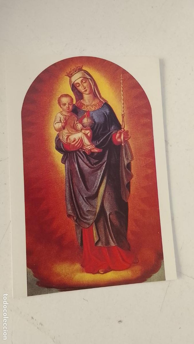 Postales: ESTAMPA RELIGIOSA CON IMAGEN DE LA VIRGEN MARIA AUXILIADORA .