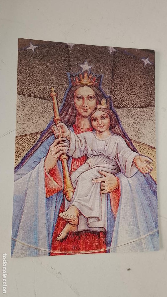 Postales: ESTAMPA RELIGIOSA CON IMAGEN DE LA VIRGEN MARIA AUXILIADORA .