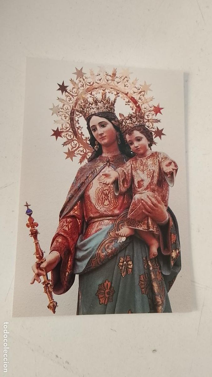 Postales: ESTAMPA RELIGIOSA CON IMAGEN DE LA VIRGEN MARIA AUXILIADORA .