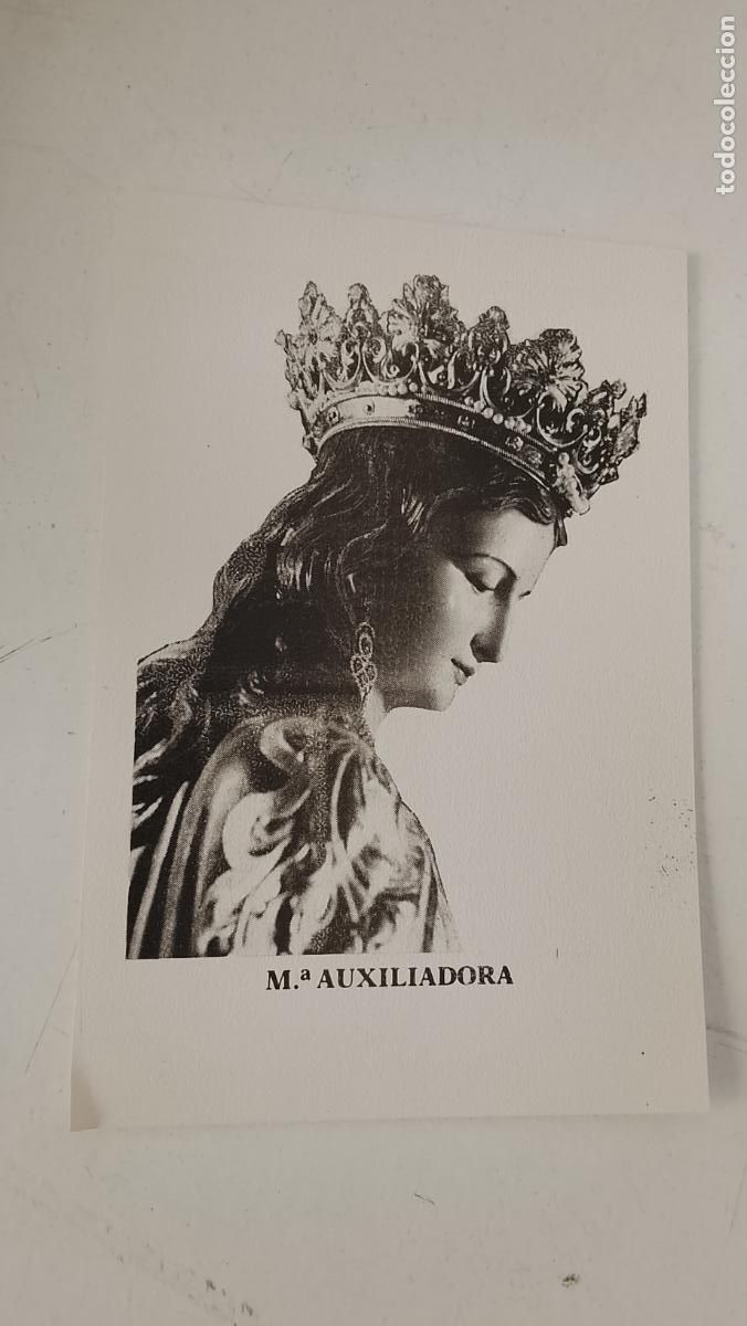 Postales: ESTAMPA RELIGIOSA CON IMAGEN DE LA VIRGEN MARIA AUXILIADORA .