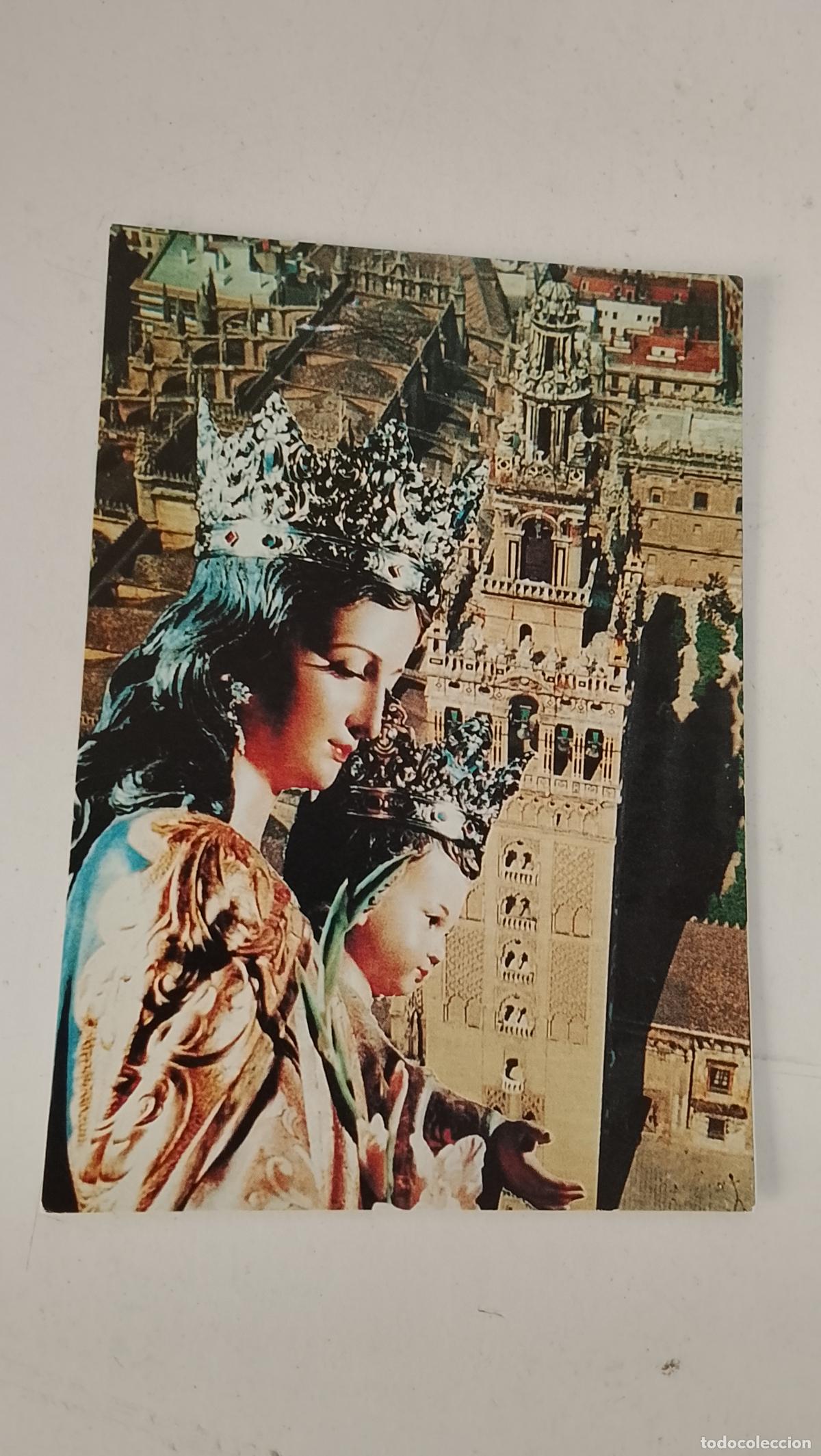 Postales: ESTAMPA RELIGIOSA CON IMAGEN DE LA VIRGEN MARIA AUXILIADORA .