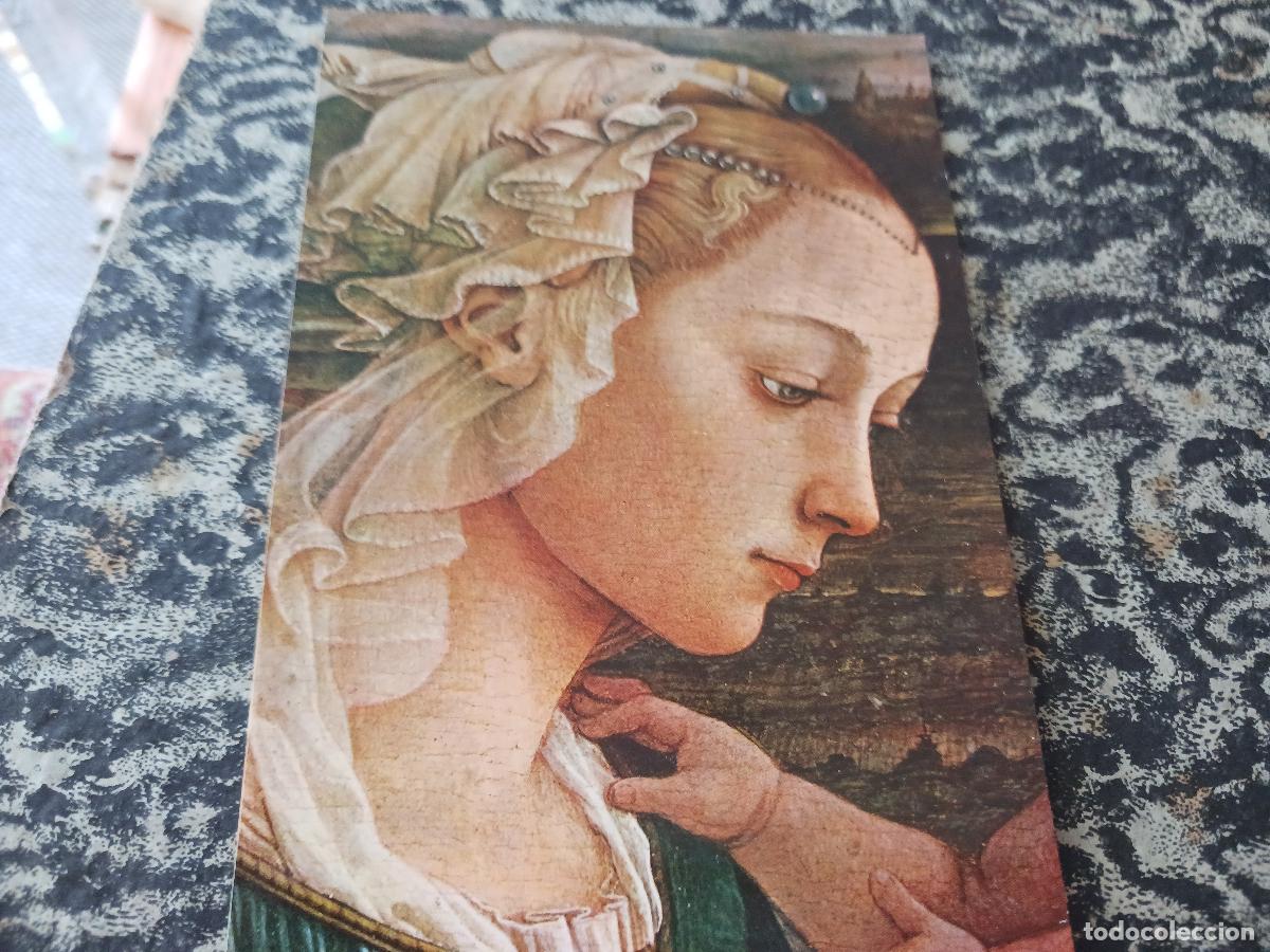Postales: firenze, la madonna adorando al ni&ntilde;o, detalle, filippo lippi