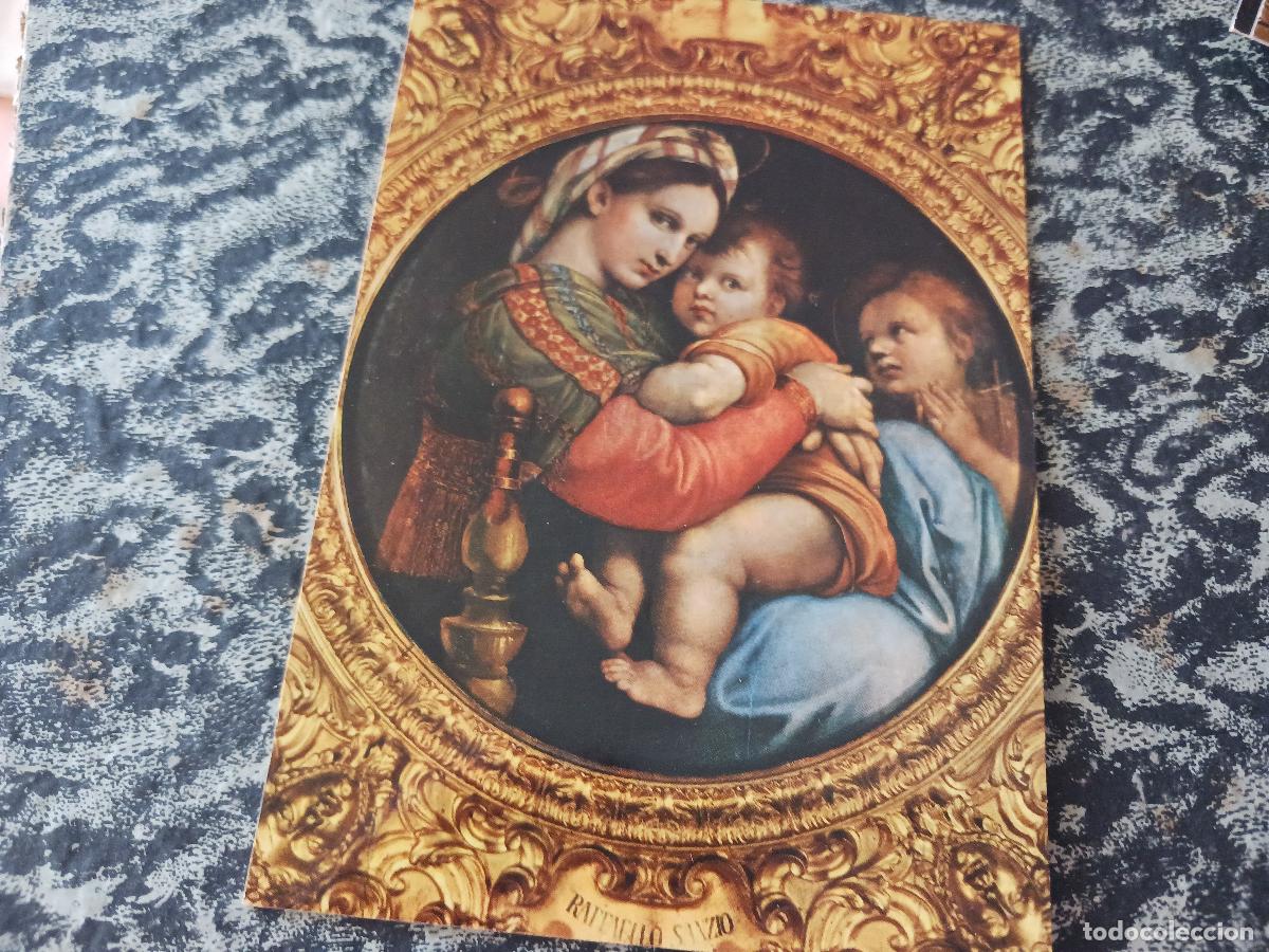 Postales: firenze, la madonna de la silla, raffaello