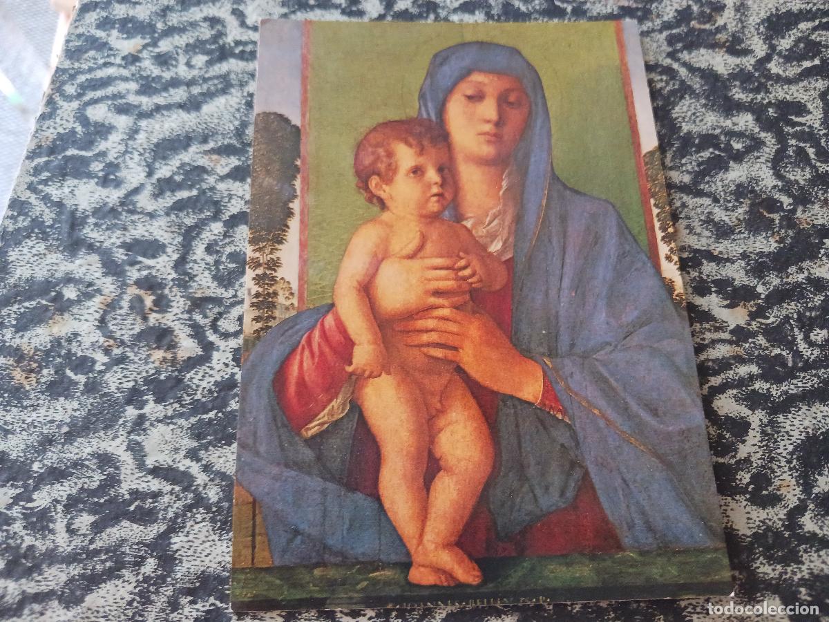 Postales: venezia, virgen de los arbolitos, giovanni bellini