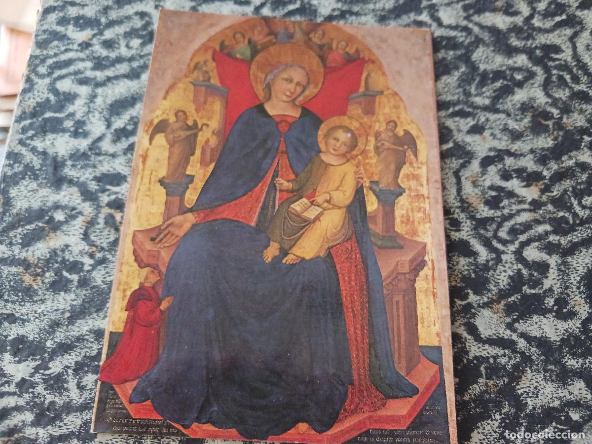 Postales: venezia, virgen con el ni&ntilde;o y un devoto, nicolo di pietro