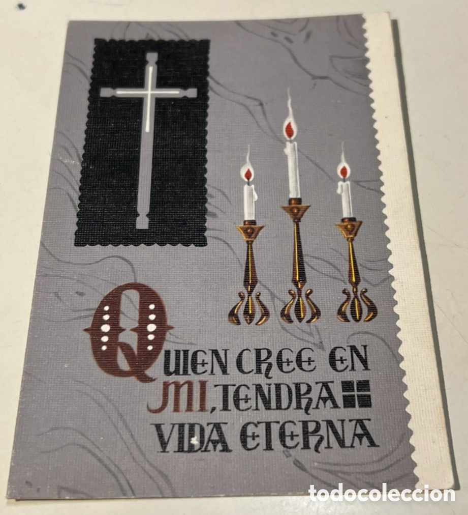 Postales: Estampa Religiosa. Obituario. Palma de Mallorca. 1966.