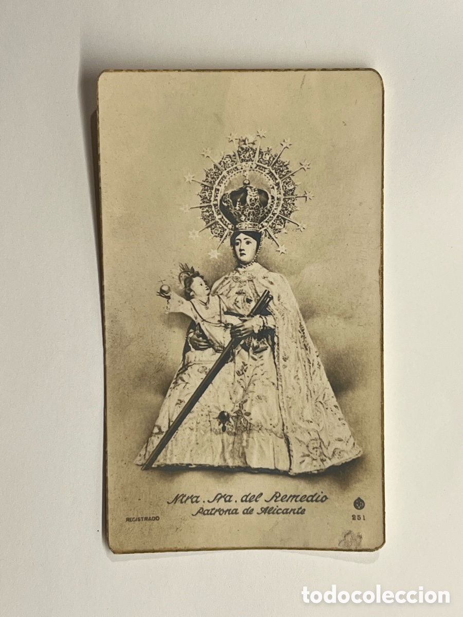 Postales: Estampa Religiosa. Ntra Sra del Remedio. Patrona de Alicante - Ed MB 251 (h.1940?)