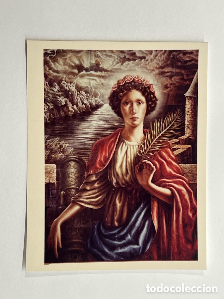 Postales: SANTA BARBARA. Patrona de Artiller&iacute;a.. Estampa fotogr&aacute;fica. Medidas: 9 x 7 cm.