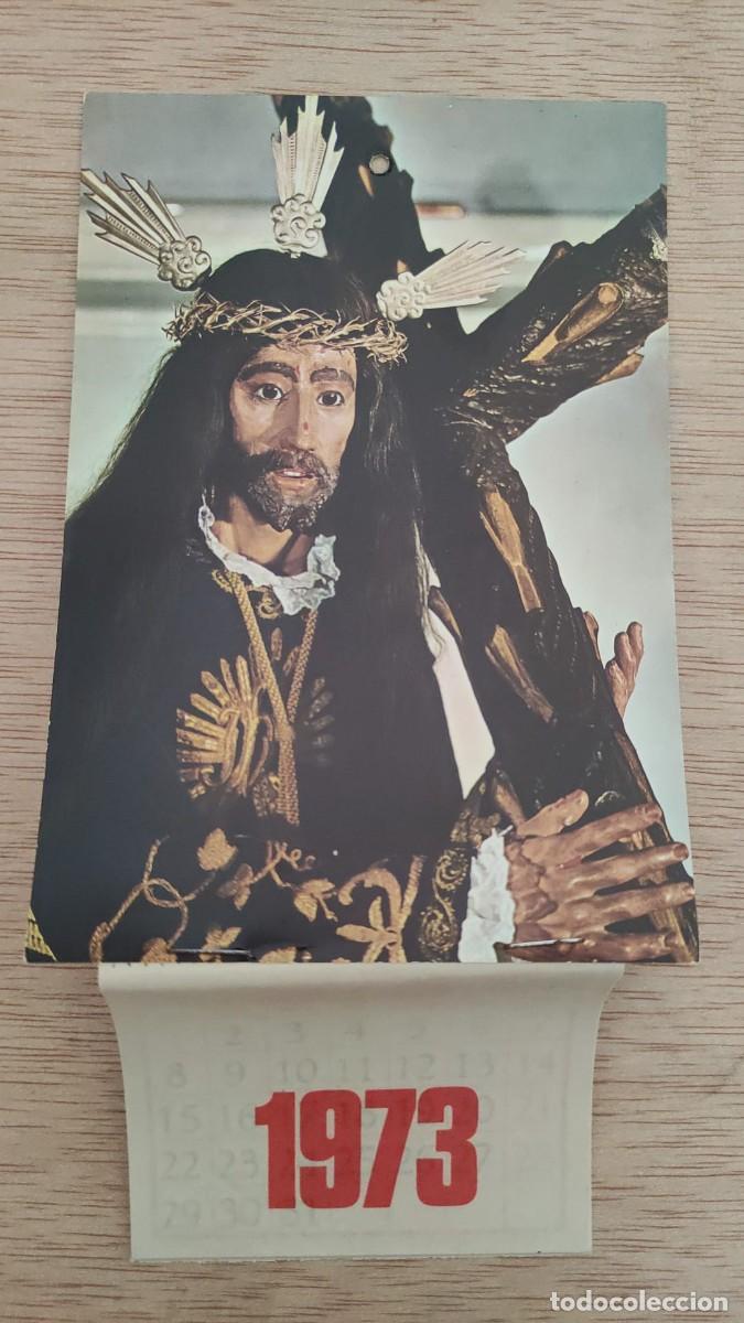Postales: POSTAL BURGUILLOS DEL CERRO BADAJOZ NUESTRO PADRE JESUS NAZARENO CON CALENDARIO 1973