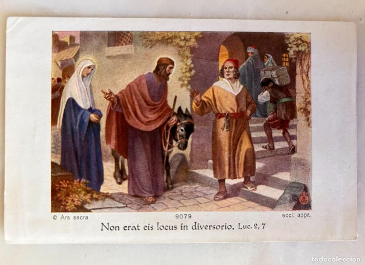 Postales: ESCENA NON ERAT EIS LOCUS IN DIVERSORIO - LUC. 2,7 - ARS SACRA 9079 - GERMANY c. 1925