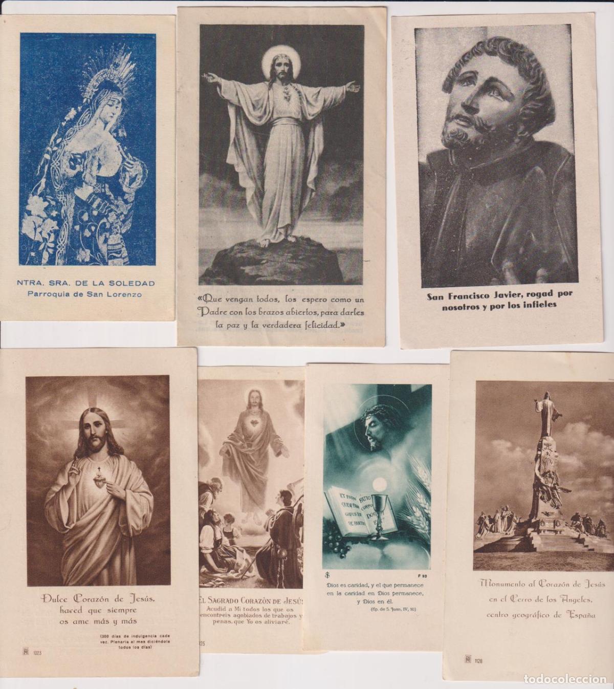 Postales: Lote de 7 Estampas. Novenas