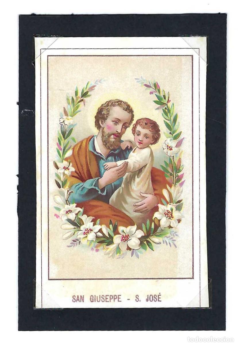 Postales: ESTAMPITA RELIGIOSA. CROMOS- SAN GIUSEPPE. SAN JOS&Eacute;. SIGLO XX