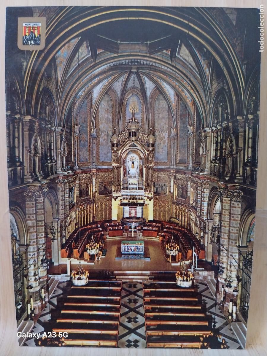 Postales: INTERIOR BASILICA MONTSERRAT ED FISA 14 SC ORIGINAL