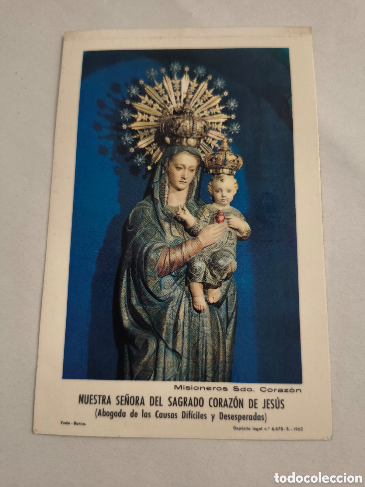 Postales: NUESTRA SE&Ntilde;ORA DEL SAGRADO CORAZON DE JESUS