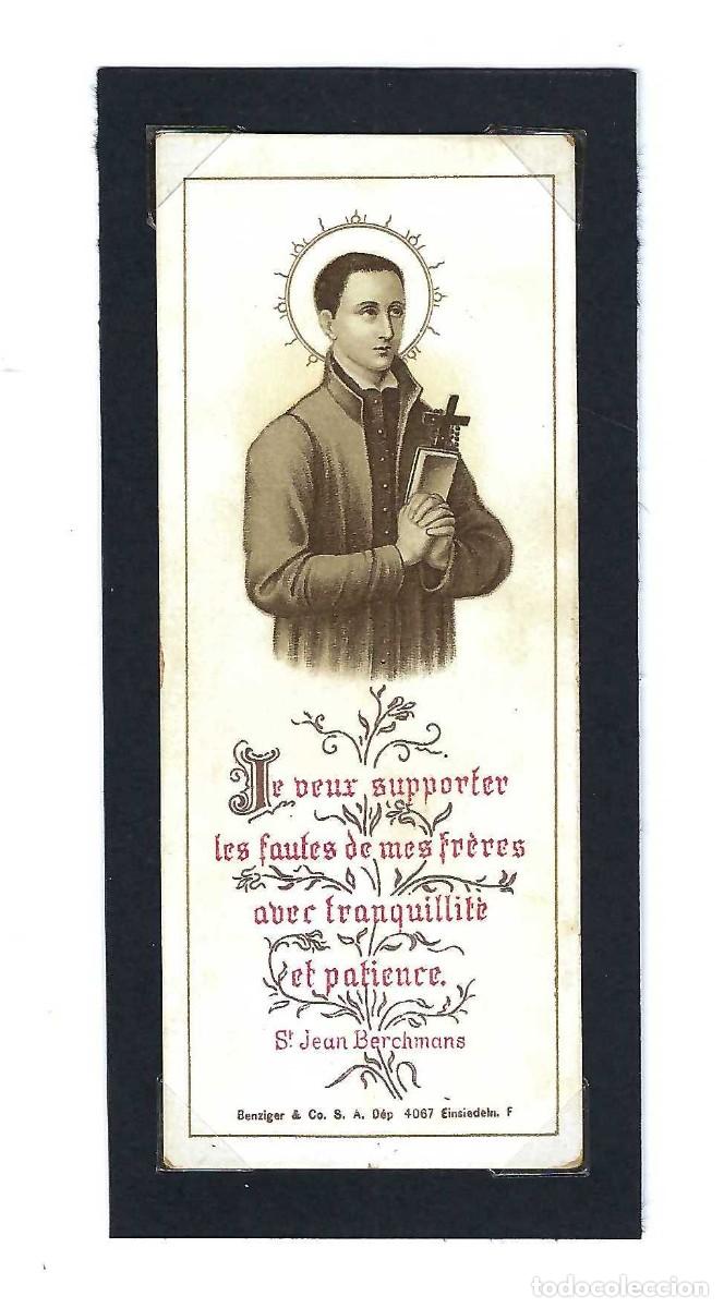 Postales: ESTAMPITA RELIGIOSA- ST. JEAN BERCHMANS. EDITORIAL BENZIGER. SIGLO XX