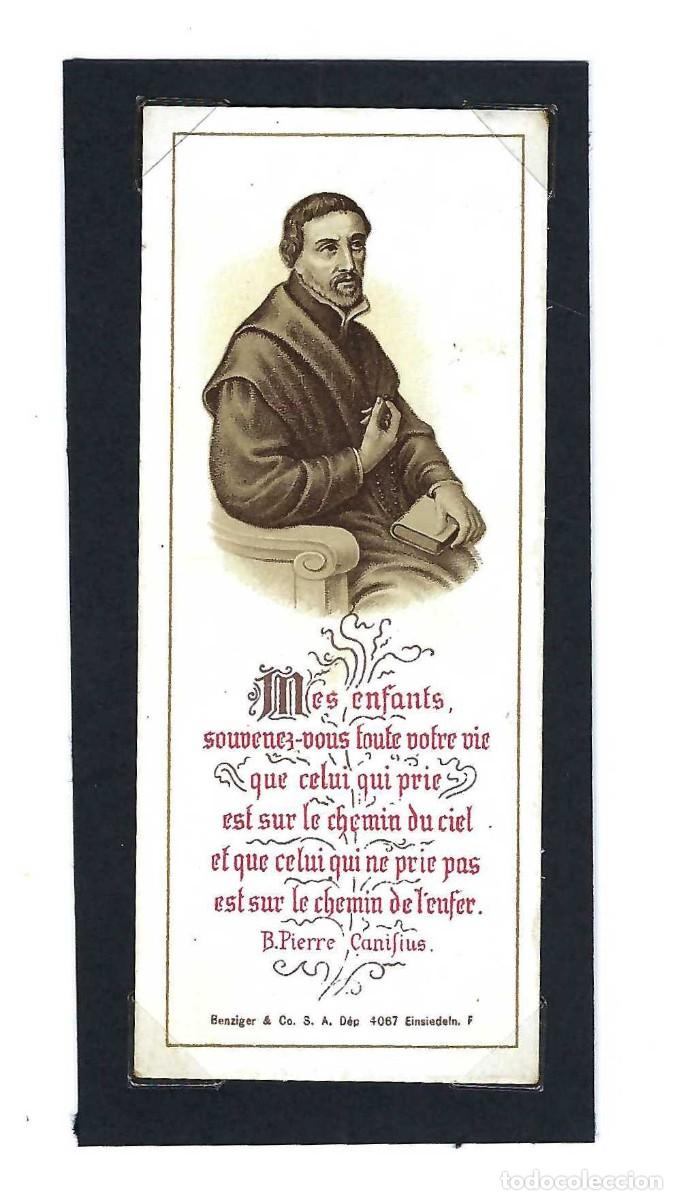 Postales: ESTAMPITA RELIGIOSA- B. PIERRE CANISIUS. SAN PEDRO CANISIO. EDITORIAL BENZIGER. SIGLO XX