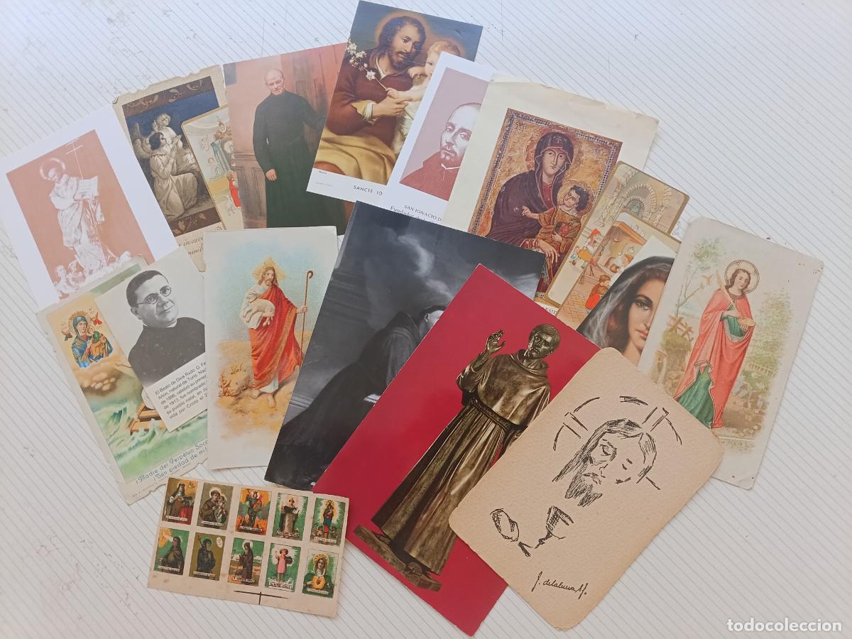 Postales: Lote de estampas religiosas