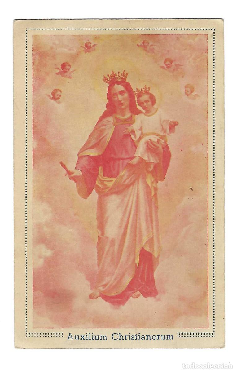 Postales: TARJETA CON ESTAMPA RELIGIOSA- MAR&Iacute;A AUXILIADORA. AUXILIUM CHRISTIANORUM