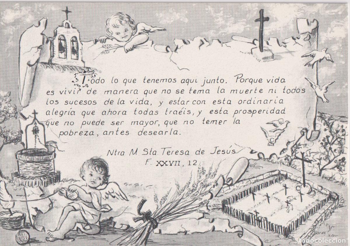 Postales: IV CENTENARIO DE LA MUERTE DE SANTA TERESA DE JES&Uacute;S - CARMELITAS DESCALZAS N&ordm;9 - S/C