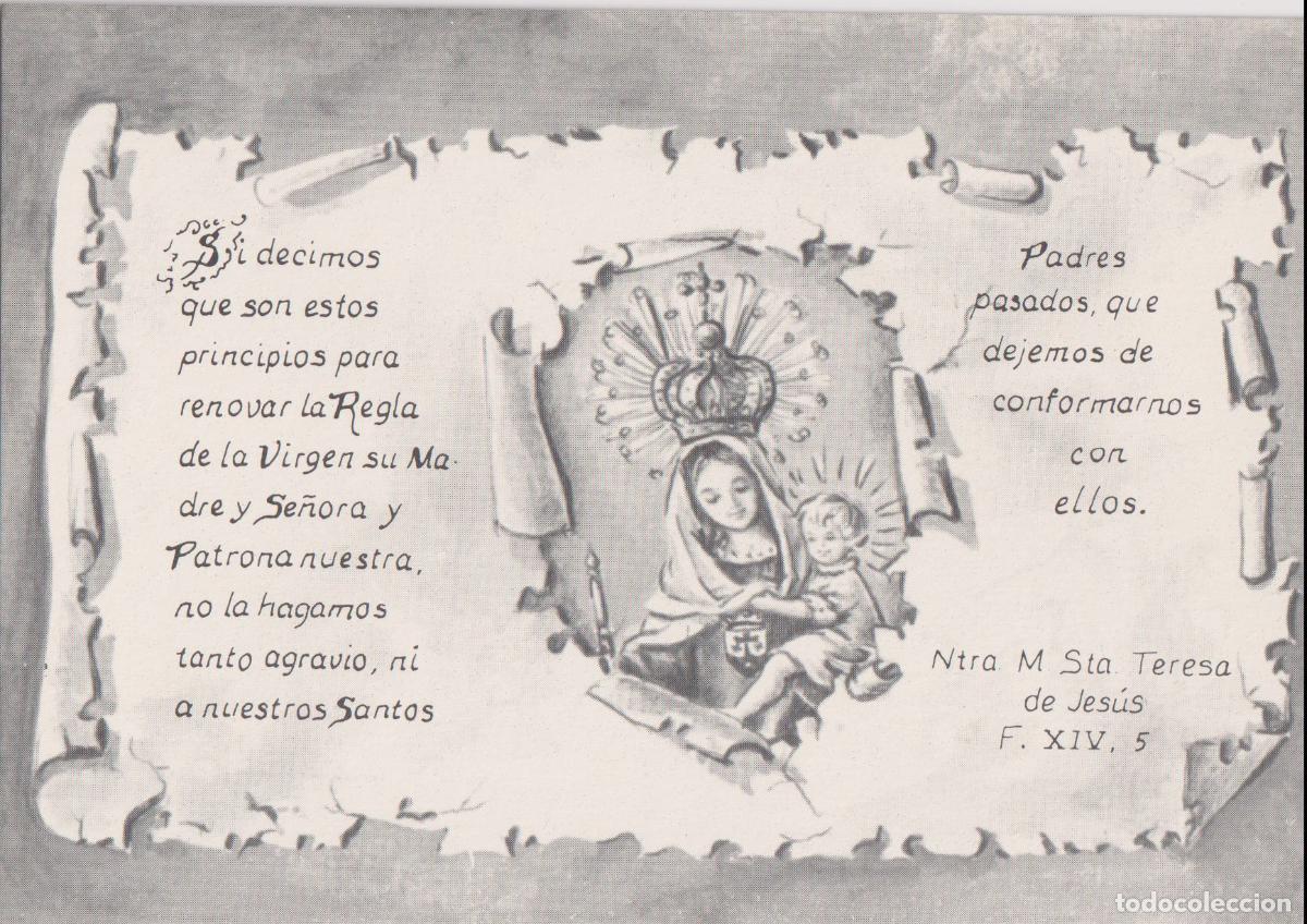 Postales: IV CENTENARIO DE LA MUERTE DE SANTA TERESA DE JES&Uacute;S - CARMELITAS DESCALZAS N&ordm;12 - S/C