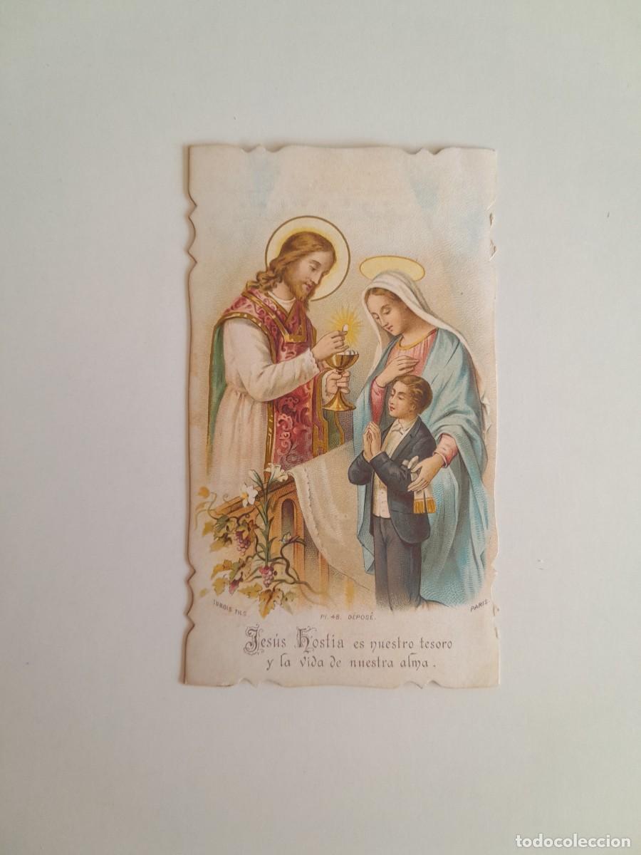 Postales: RECUERDO DE LA PRIMERA COMUNI&Oacute;N DE ESTILO MODERNISTA DE MANEL CALVET BERTR&Aacute;N (1909)