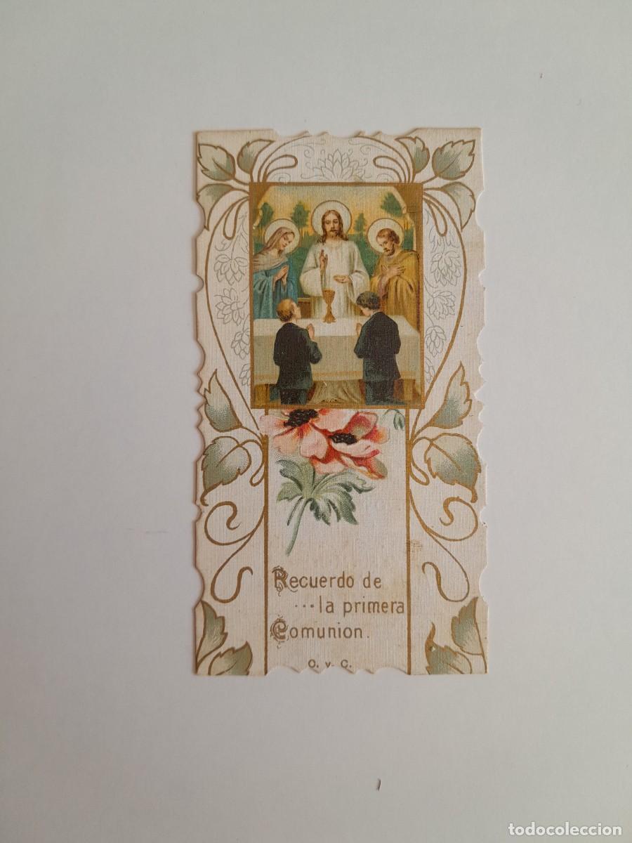 Postales: RECUERDO DE LA PRIMERA COMUNI&Oacute;N DE ESTILO MODERNISTA DE &Aacute;LVARO CLOTA Y CLAR&Aacute; (1914)