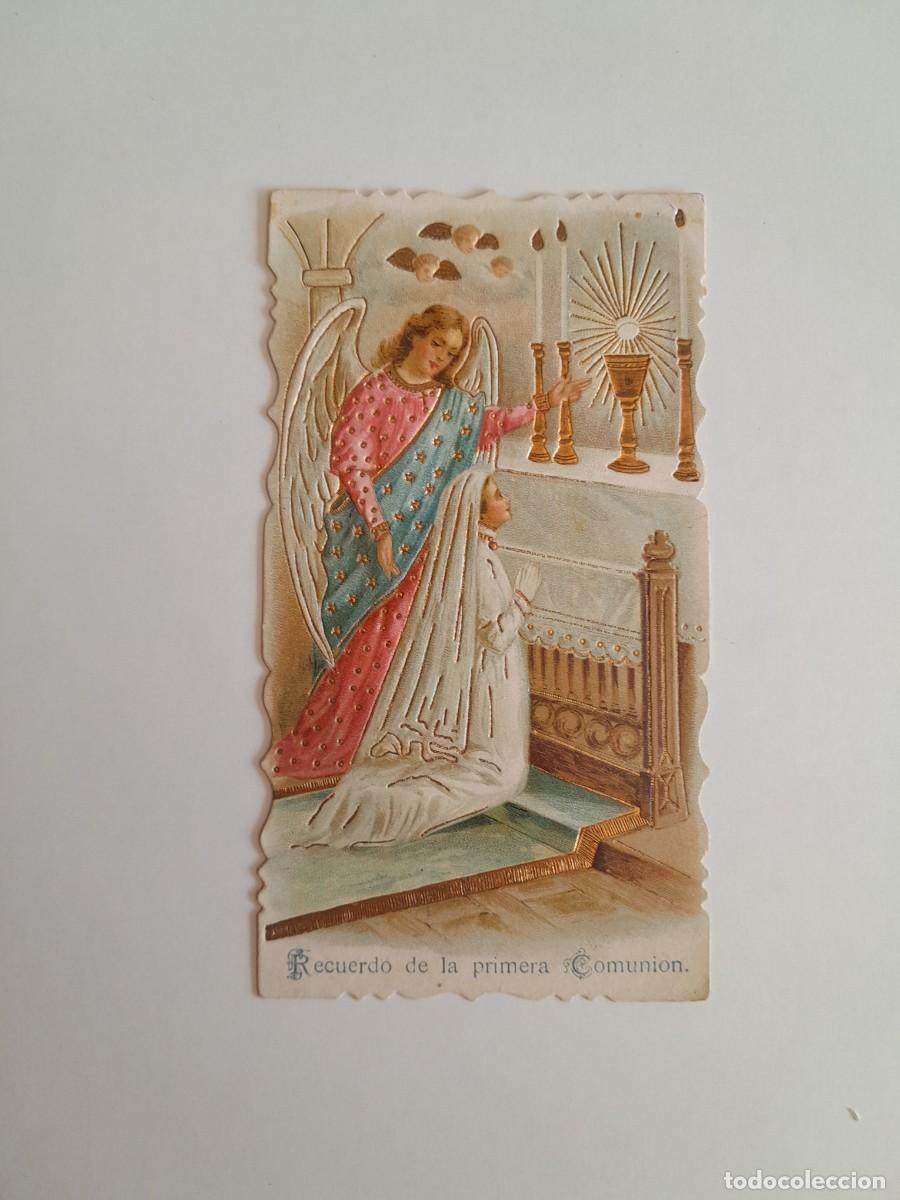 Postales: RECUERDO DE LA PRIMERA COMUNI&Oacute;N DE ESTILO MODERNISTA DE ROSAL&Iacute;A ALSINA ALI&Eacute; (1909)