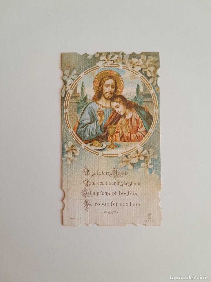 Postales: RECUERDO DE LA PRIMERA COMUNI&Oacute;N DE ESTILO MODERNISTA DE EDUARD SOLANIC FON (1926)