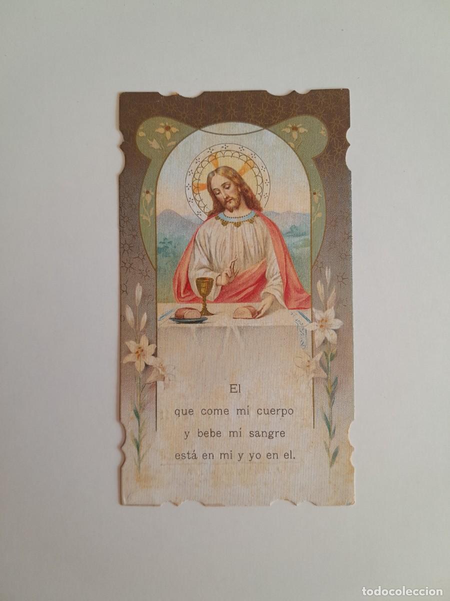 Postales: RECUERDO DE LA PRIMERA COMUNI&Oacute;N DE ESTILO MODERNISTA DE JOAN REIG VI&Ntilde;AS (1911)