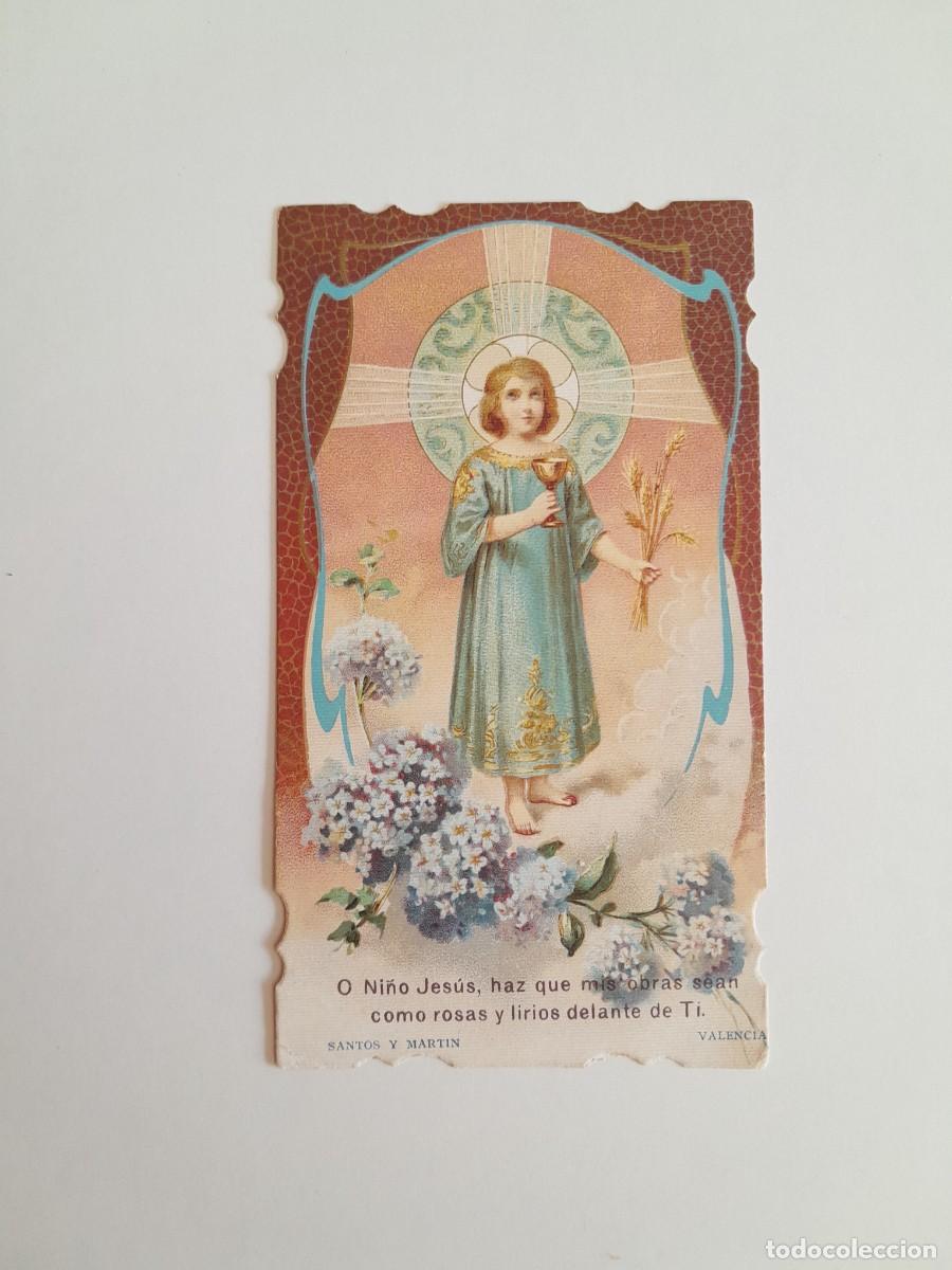 Postales: RECUERDO DE LA PRIMERA COMUNI&Oacute;N DE ESTILO MODERNISTA (1898)