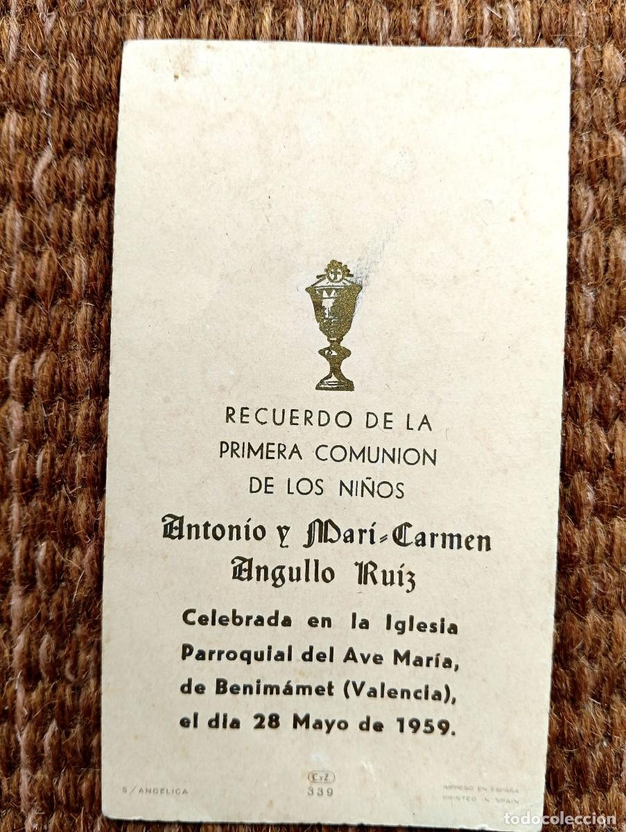 Postales: BENIMAMET - VALENCIA - RECUERDO PRIMERA COMUNION 1959