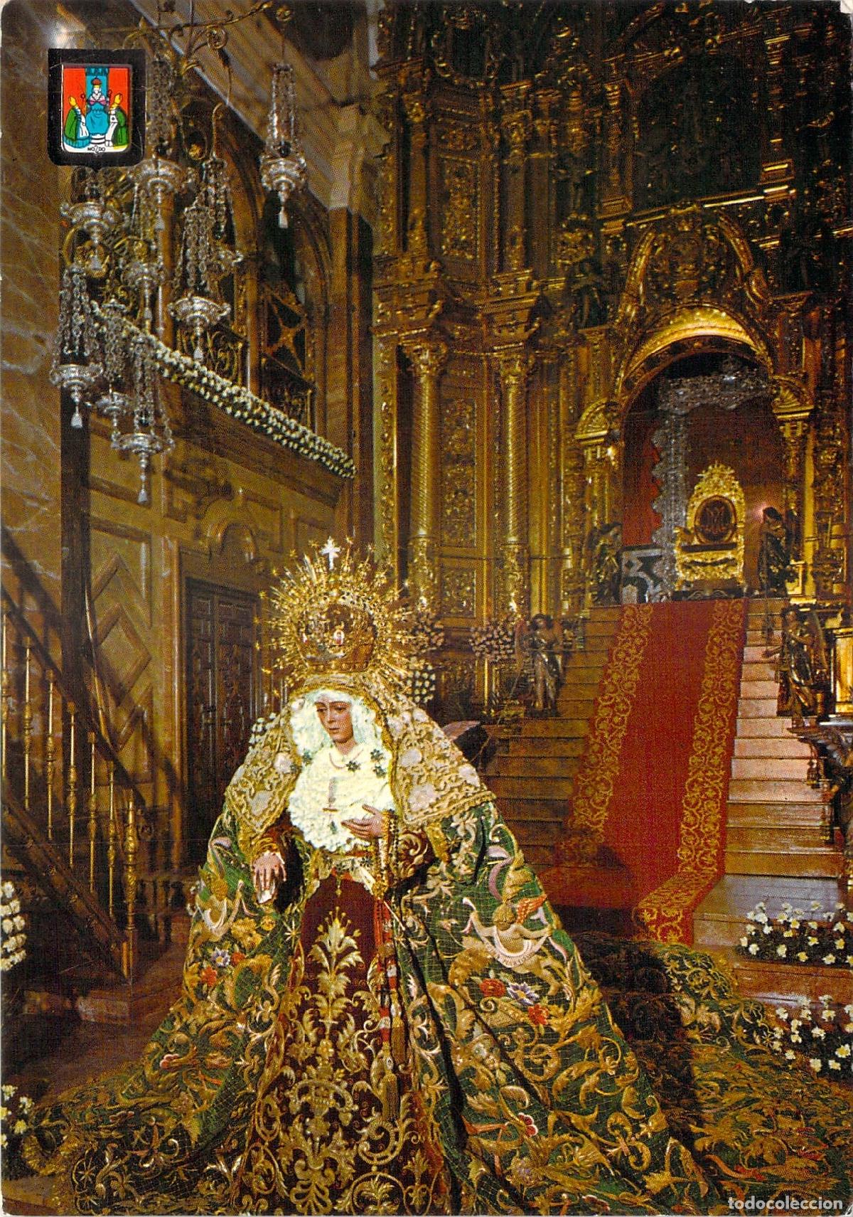 Postales: Postal de la Virgen de la Macarena en Sevilla