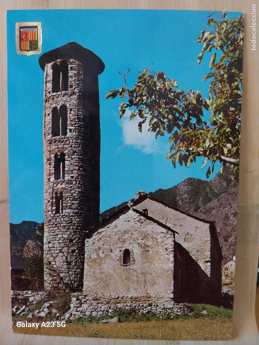 Postales: IGLESIA ROMANICA SANTA COLOMA VALLS D&acute;ANDORRA ED FISA 2061 SC ORIGINAL