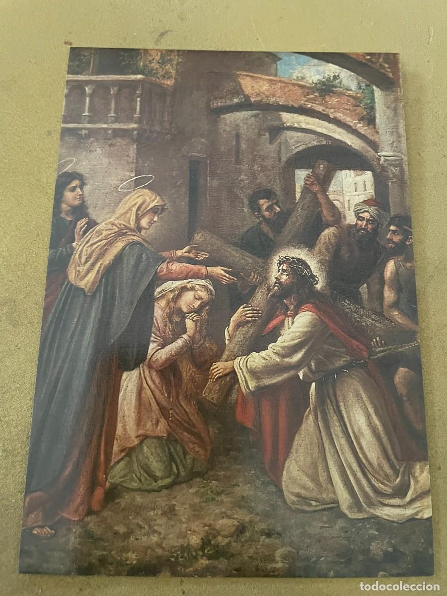 Postales: POSTAL ESTAMPA DEL CALVARIO DE CRISTO ABADIA CISTERCIENSE SAN ISIDRO DE DUE&Ntilde;AS VENTA DE BA&Ntilde;OS