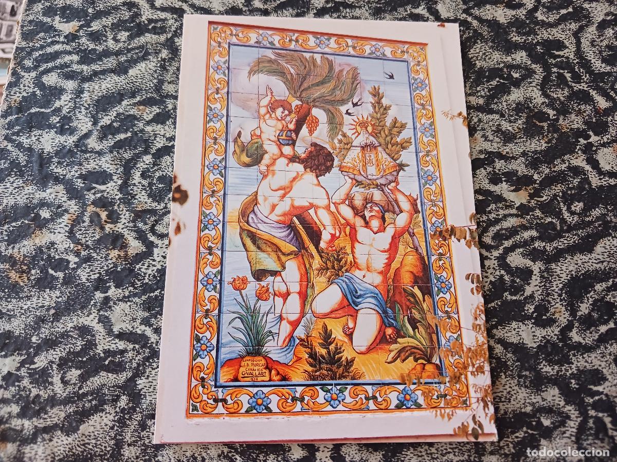 Postales: 10 basilica de ntra sra del lledo, retablo ceramico de los santos patronos, foto breva, ed. escudo