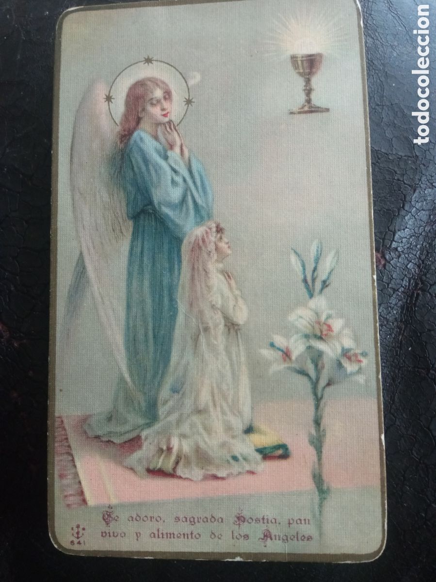Postales: Antiguo recordatorio de Primera Comuni&oacute;n de 1930, Vitoria