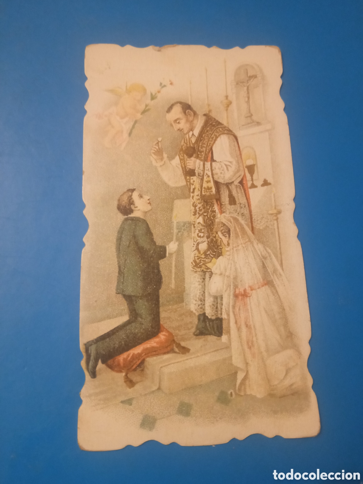 Postales: Antiguo recordatorio de Primera Comuni&oacute;n de 1900, Valencia