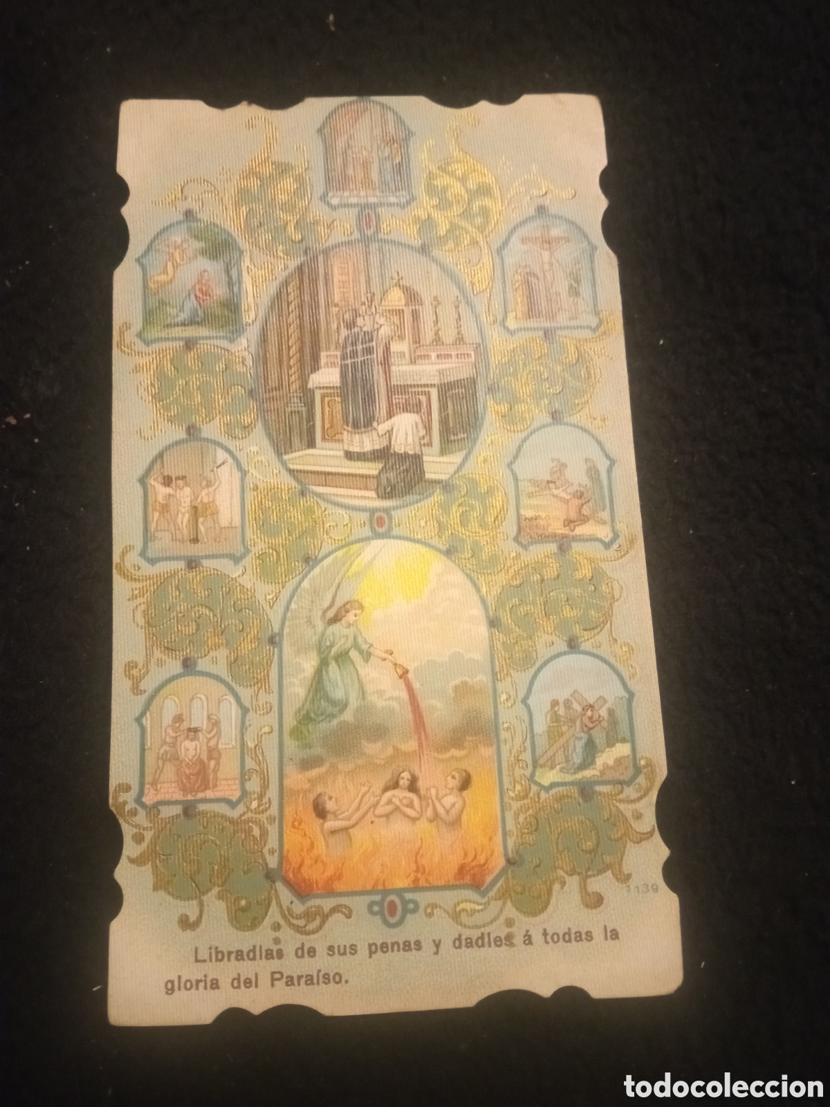 Postales: Antiguo recordatorio de Primera Comuni&oacute;n de 1910, Valencia