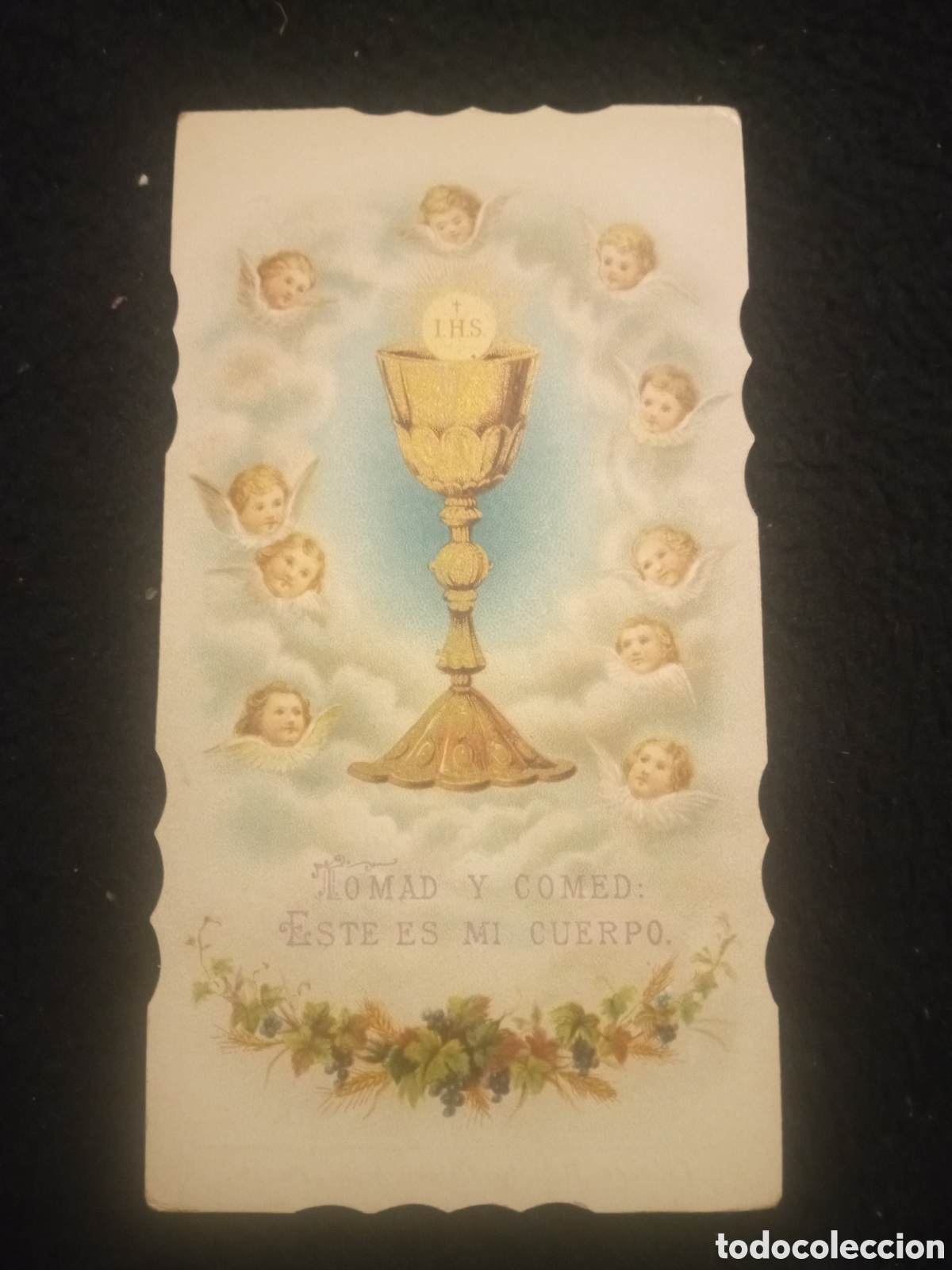 Postales: Antiguo recordatorio de 1918, Capilla del Colegio del Sant&iacute;simo Rosario, Madrid