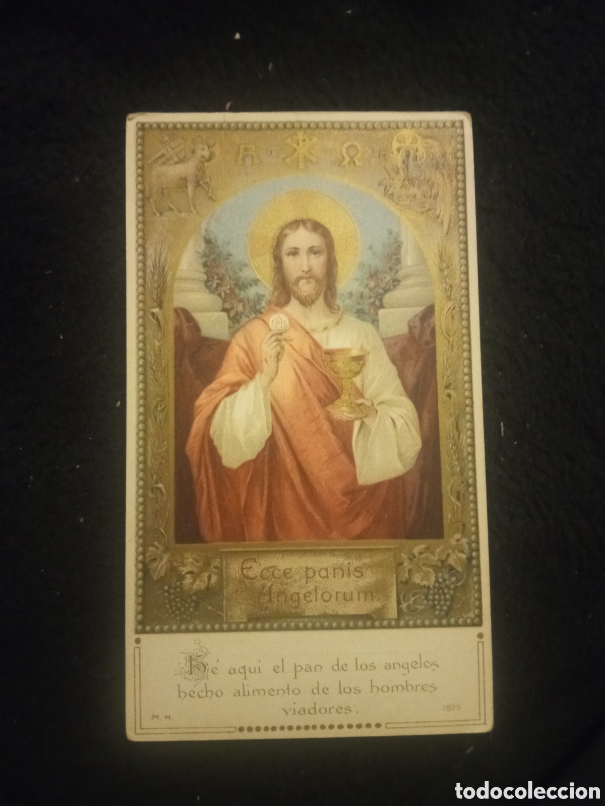 Postales: Antiguo recordatorio de Primera Comuni&oacute;n de 1922, Iglesia de Santa Isabel, Madrid