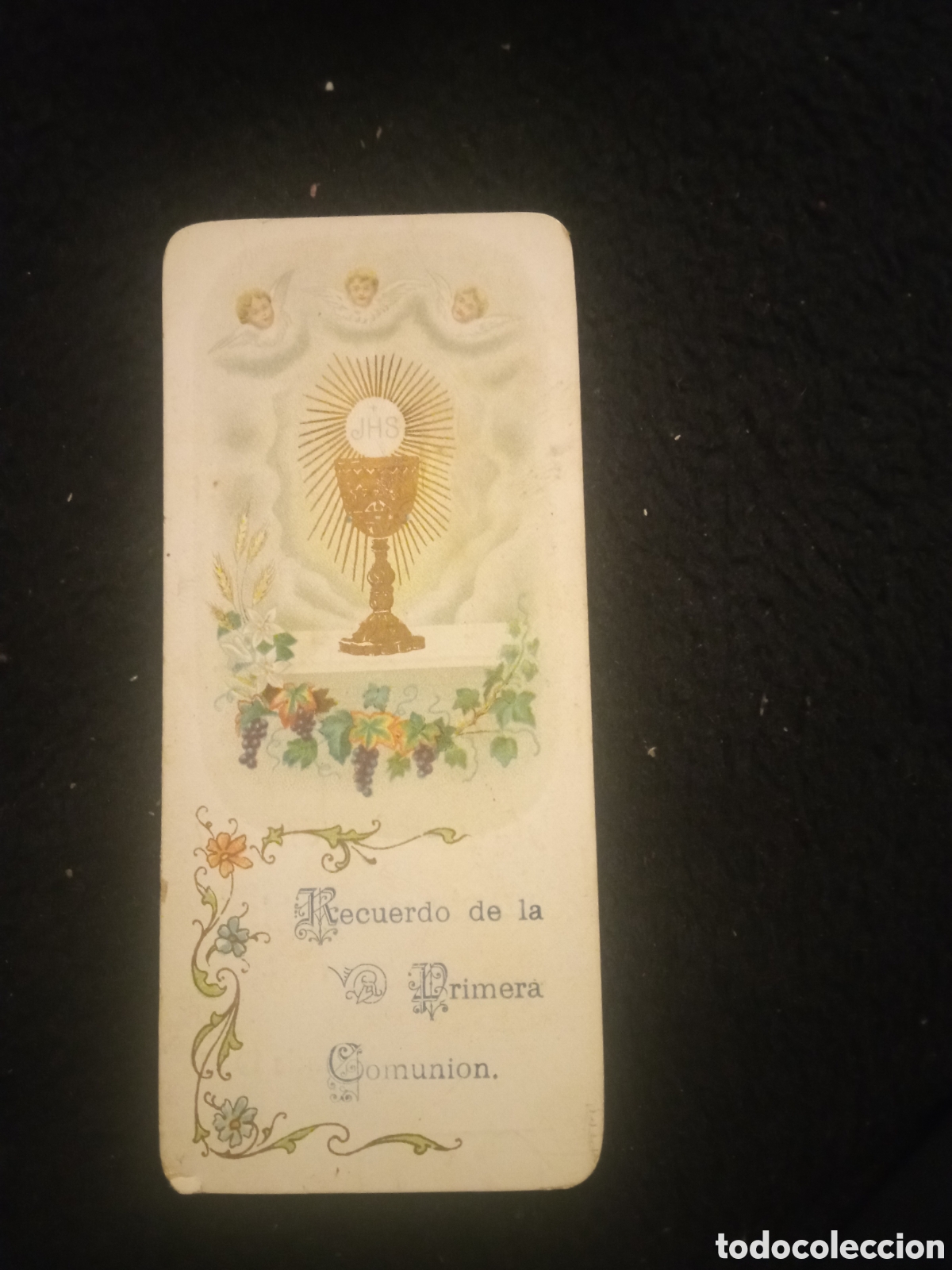 Postales: Antiguo recordatorio de Primera Comuni&oacute;n de 1906, Iglesia de San Miguel, Valencia