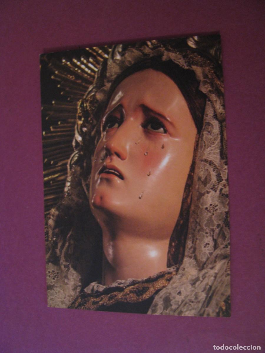 Postales: ESTAMPA VENERABLE ORDEN DE RIERVOS DE MARIA SANTISIMA DE LOS DOLORES. SERVITAS, MALAGA. 10X7 CM
