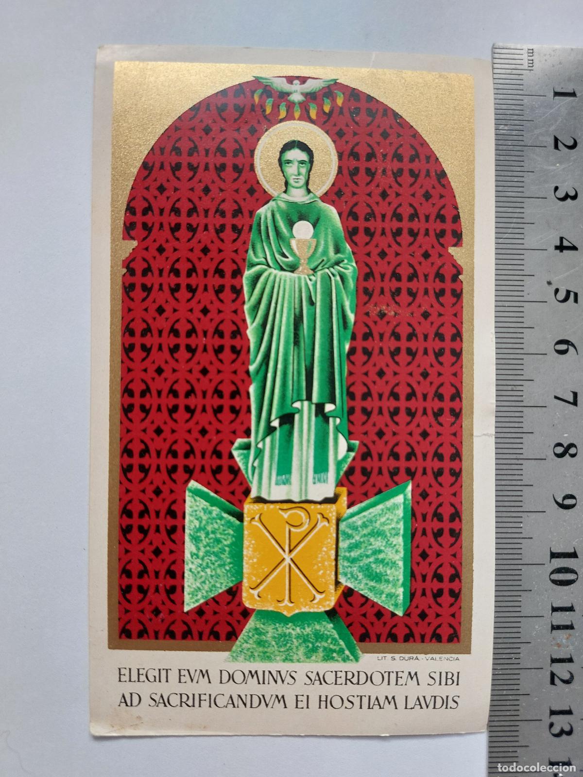 Postales: Estampa de recordatorio de ordenaci&oacute;n sacerdotal en Valencia