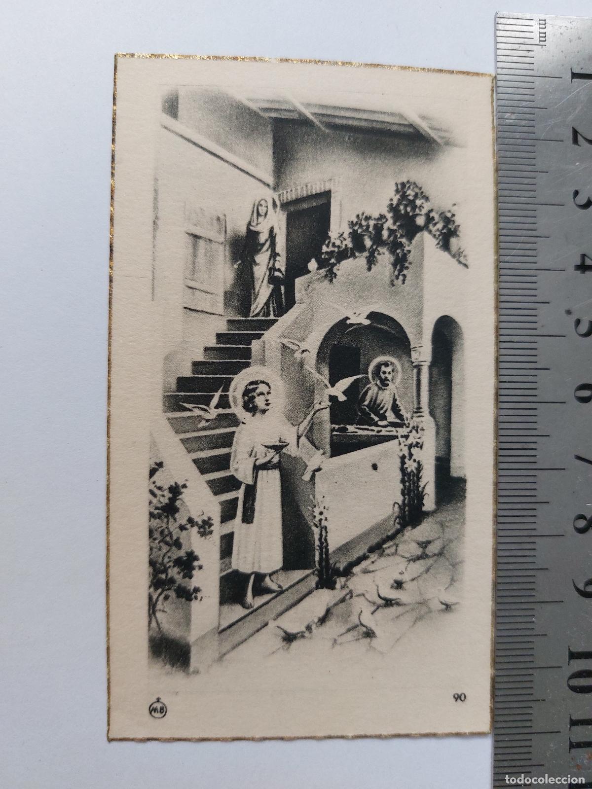Postales: Estampa de recuerdo de ordenaci&oacute;n sacerdotal y primera misa