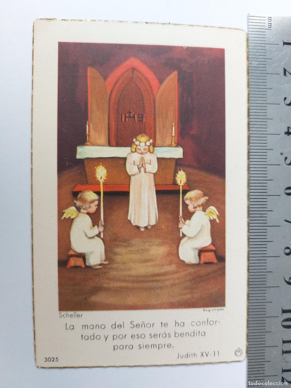 Postales: Estampa de recuerdo de ordenaci&oacute;n sacerdotal y primera misa