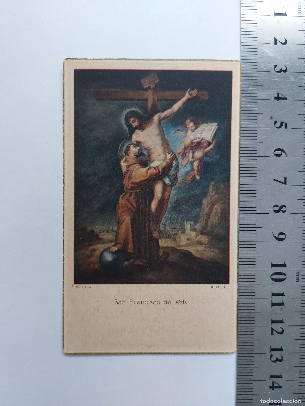 Postales: Estampa de San Francisco de As&iacute;s, pintura de Murillo