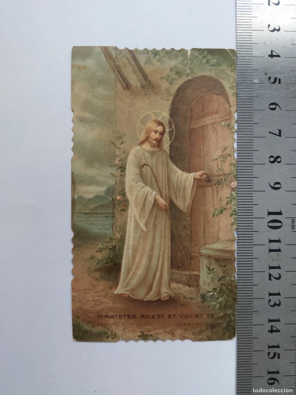 Postales: Estampa religiosa de primera misa de sacerdote en Valencia 1914