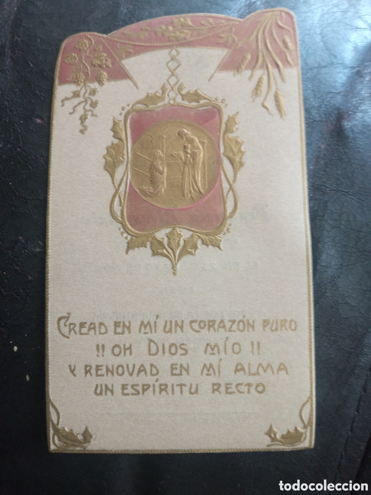 Postales: Antiguo recordatorio de Primera Comuni&oacute;n, de 1908, Madrid
